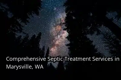 Comprehensive Septic Treatment Services in Marysville, WA