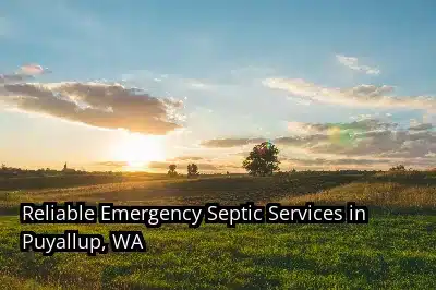 Reliable Emergency Septic Services in Puyallup, WA