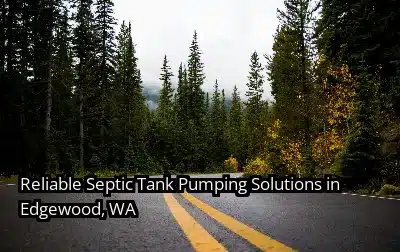 Reliable Septic Tank Pumping Solutions in Edgewood, WA